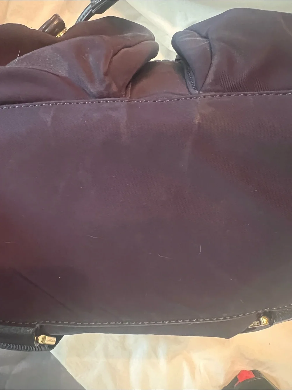 Tory Burch purple Logo Backpack